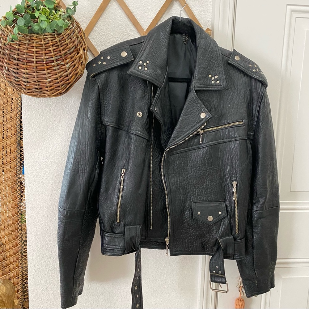 COPY - Leather Moto Jacket 🌿